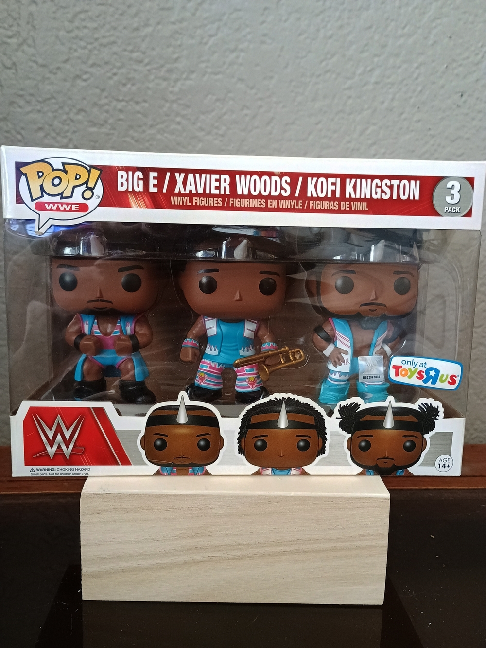 Funko Pop! WWE: The New Day 3-Pack (Big E, Xavier Woods, Kofi Kingston) Vinyl